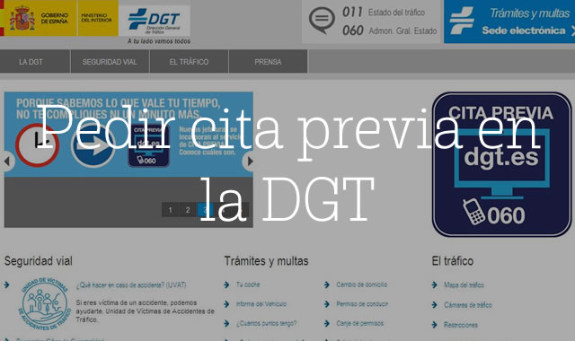 Pedir cita previa en la DGT