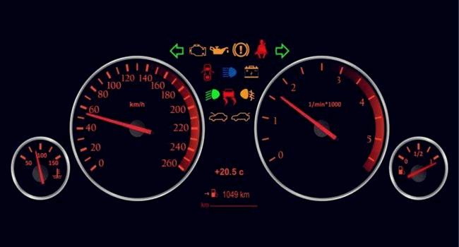Luces e indicadores de advertencia del automóvil